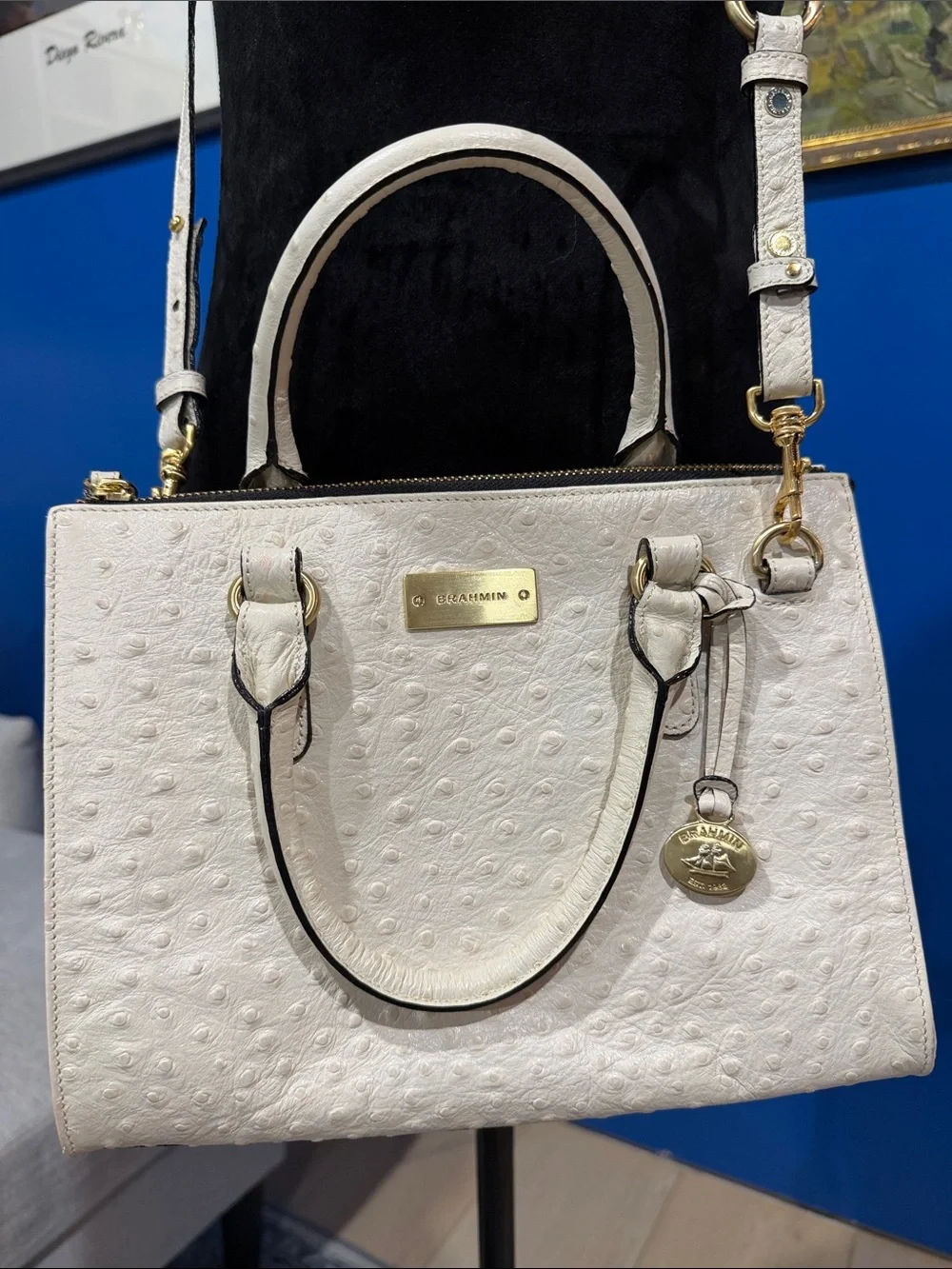 Brahmin Top-Handle Satchel with Crossbody Strap